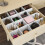 20Pcs Plastic Drawer Grid Dividers White Adjustable Storage Organizers 10