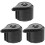 3Pcs Pressure Cooker Replacement Valves Black Plastic Stainless Steel 4