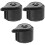 3Pcs Pressure Cooker Replacement Valves Black Plastic Stainless Steel 5