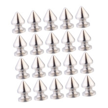 40Pièces Rivets Métalliques Argent Pour Personnaliser Vêtements