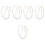 5Pcs White Faux Pearl Bag Chain Strap Durable Bag Extender Replacement 6