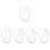 5Pcs White Faux Pearl Bag Chain Strap Durable Bag Extender Replacement 7