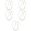 5Pcs White Faux Pearl Bag Chain Strap Durable Bag Extender Replacement 9