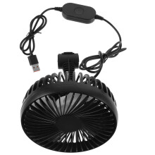 5Pièces Ventilateur Électrique Auto ABS Pour Siège Arrière En Noir