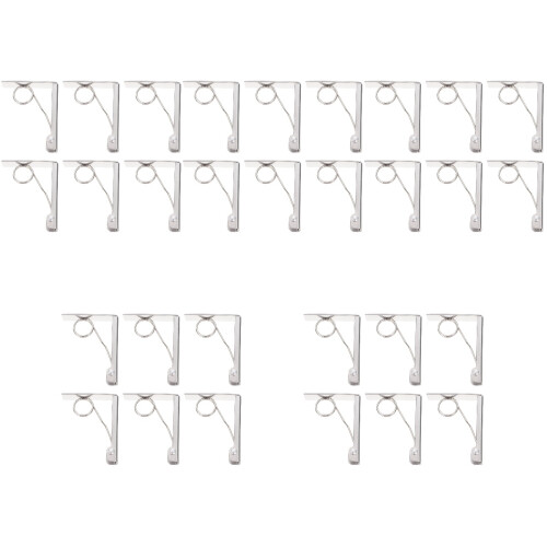 30Pcs Silver Table Cloth Clips Easy Use Portable Tablecloth Clamps 2