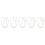 5Pcs White Faux Pearl Bag Chain Strap Durable Bag Extender Replacement 11