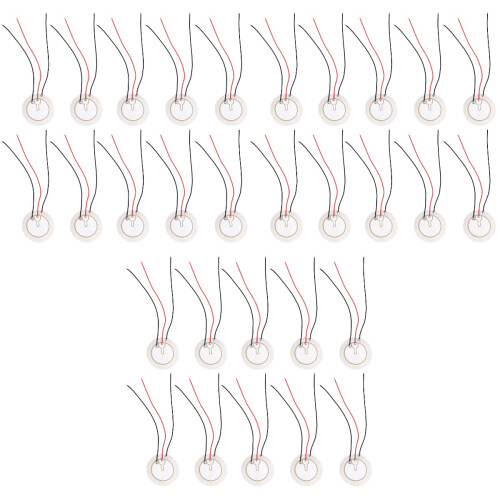 30 Pcs Three-Pole Self-Excited Buzzer 35mm Piezo Disc With Leadwire 2