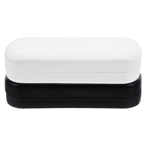 2Pcs PU Durable Glasses Storage Case Portable Hard Shell Eyewear Box