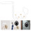 Support Casque Mural Fer Bois PVC Solide Design 11