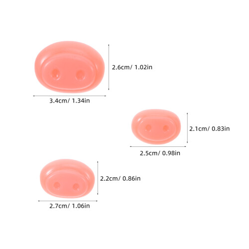 30Sets Bright Pink Plastic Nose for Stuffed Animals Craft Accessories 2