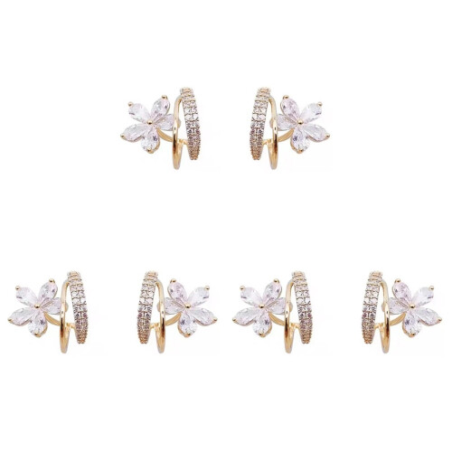 3 Pairs Crawler Stud Earrings Gift 1