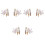 3 Pairs Crawler Stud Earrings Gift 3