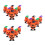 18Pièces Figurines Halloween Citrouilles Mini Wind-Up Safe ABS 6