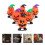 18Pièces Figurines Halloween Citrouilles Mini Wind-Up Safe ABS 10