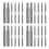 40Pcs Silver Plastic Slow Closing Trash Can Damper for Outdoor Use 6