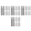 40Pcs Silver Plastic Slow Closing Trash Can Damper for Outdoor Use 7