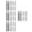 40Pcs Silver Plastic Slow Closing Trash Can Damper for Outdoor Use 10