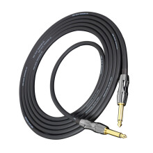 Schwarzes Audio-Verbindungskabel Für Gitarre Aus Hochwertigem PVC
