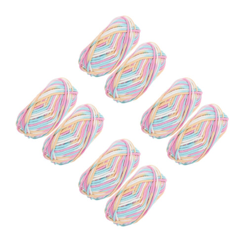 8Pièces Fil Coton Nylon , Laine Douce Pour Projets DIY 2