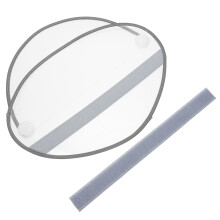 1 Unité Protège-Visage Transparent PVC Pour Poncho De Pluie