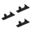 3Pcs Black Handle Clip for Trolley Cart Plastic Grip 4