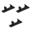 3Pcs Black Handle Clip for Trolley Cart Plastic Grip 6