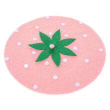 Chapeau Laine Rose Fraise, Style Britannique