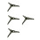 4Pcs Olive Green Artificial Tree Base ABS Stable Stand for Holiday Use 4