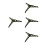 4Pcs Olive Green Artificial Tree Base ABS Stable Stand for Holiday Use 5