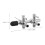 Durable Grey Brake Fluid Bleeder Hose Connector 3-Way Tee Fitting 3