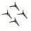 4Pcs Olive Green Artificial Tree Base ABS Stable Stand for Holiday Use 7
