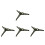 4Pcs Olive Green Artificial Tree Base ABS Stable Stand for Holiday Use 8