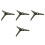 4Pcs Olive Green Artificial Tree Base ABS Stable Stand for Holiday Use 10