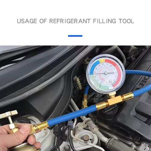 R134A slanggasmeter voor auto-airco bijvulset 2