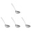 4Pcs Stainless Steel Kitchen Ladles Soup Spoons Metal Serving Utensils 4