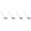 4Pcs Stainless Steel Kitchen Ladles Soup Spoons Metal Serving Utensils 6