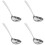 4Pcs Stainless Steel Kitchen Ladles Soup Spoons Metal Serving Utensils 7