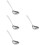 4Pcs Stainless Steel Kitchen Ladles Soup Spoons Metal Serving Utensils 9