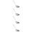 4Pcs Stainless Steel Kitchen Ladles Soup Spoons Metal Serving Utensils 10