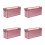 4Pcs Rose Gold Tinplate Cookie Storage Box Sturdy Candy Case with Lid 4