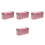 4Pcs Rose Gold Tinplate Cookie Storage Box Sturdy Candy Case with Lid 5