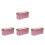 4Pcs Rose Gold Tinplate Cookie Storage Box Sturdy Candy Case with Lid 6