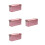 4Pcs Rose Gold Tinplate Cookie Storage Box Sturdy Candy Case with Lid 7