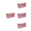 4Pcs Rose Gold Tinplate Cookie Storage Box Sturdy Candy Case with Lid 8