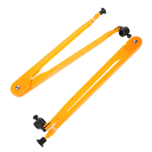 2Pièces Compas Géométrique Orange Pour Tableau Scolaire