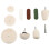 20Pcs Rust-Proof Polishing Wheels White Grinding Cloth Wheels Set 2