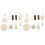20Pcs Rust-Proof Polishing Wheels White Grinding Cloth Wheels Set 3