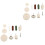 20Pcs Rust-Proof Polishing Wheels White Grinding Cloth Wheels Set 4