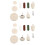 20Pcs Rust-Proof Polishing Wheels White Grinding Cloth Wheels Set 6