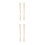 20Pcs Bamboo Dowels for Kite Making DIY Kit Sticks Beige 10